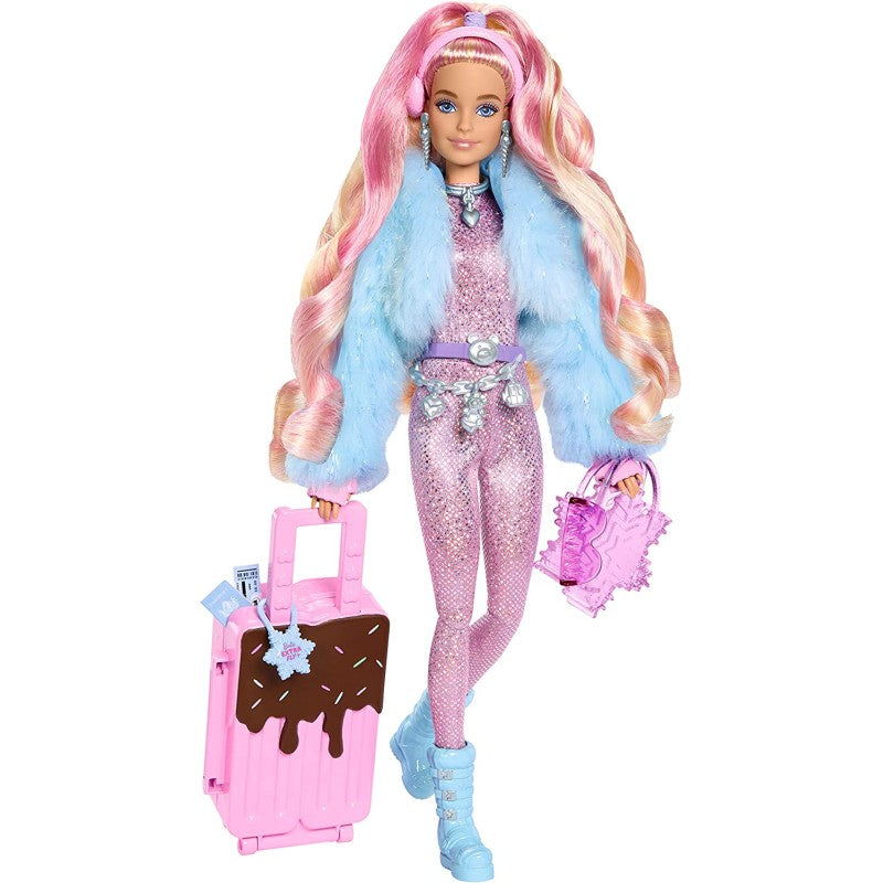 Mattel Barbie Extra Pelliccia Rosa